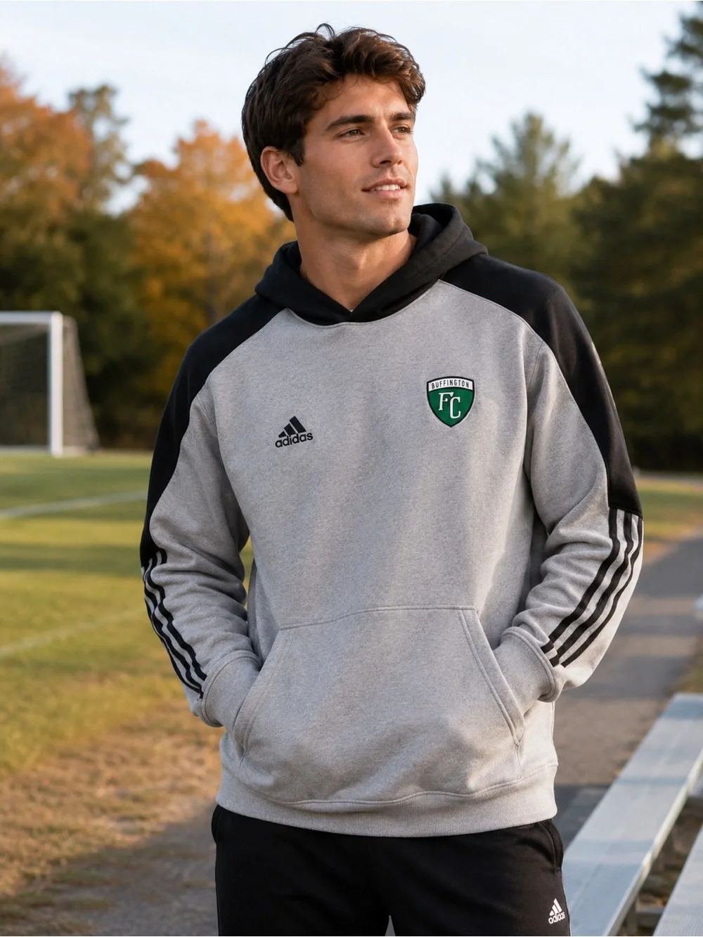 Adidas Buffington Lions FC Hoodie Sweatshirt Mens‎ XL Extra Large Pullover